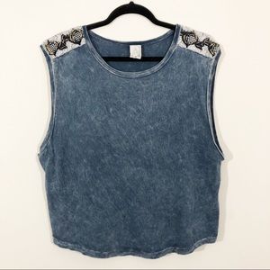 American Age Tank Top Blue XS